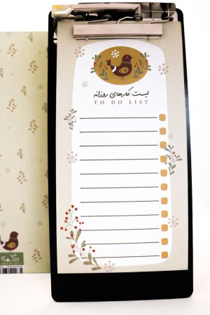 تخته شاسی تودو لیستی دکمه طرح 5